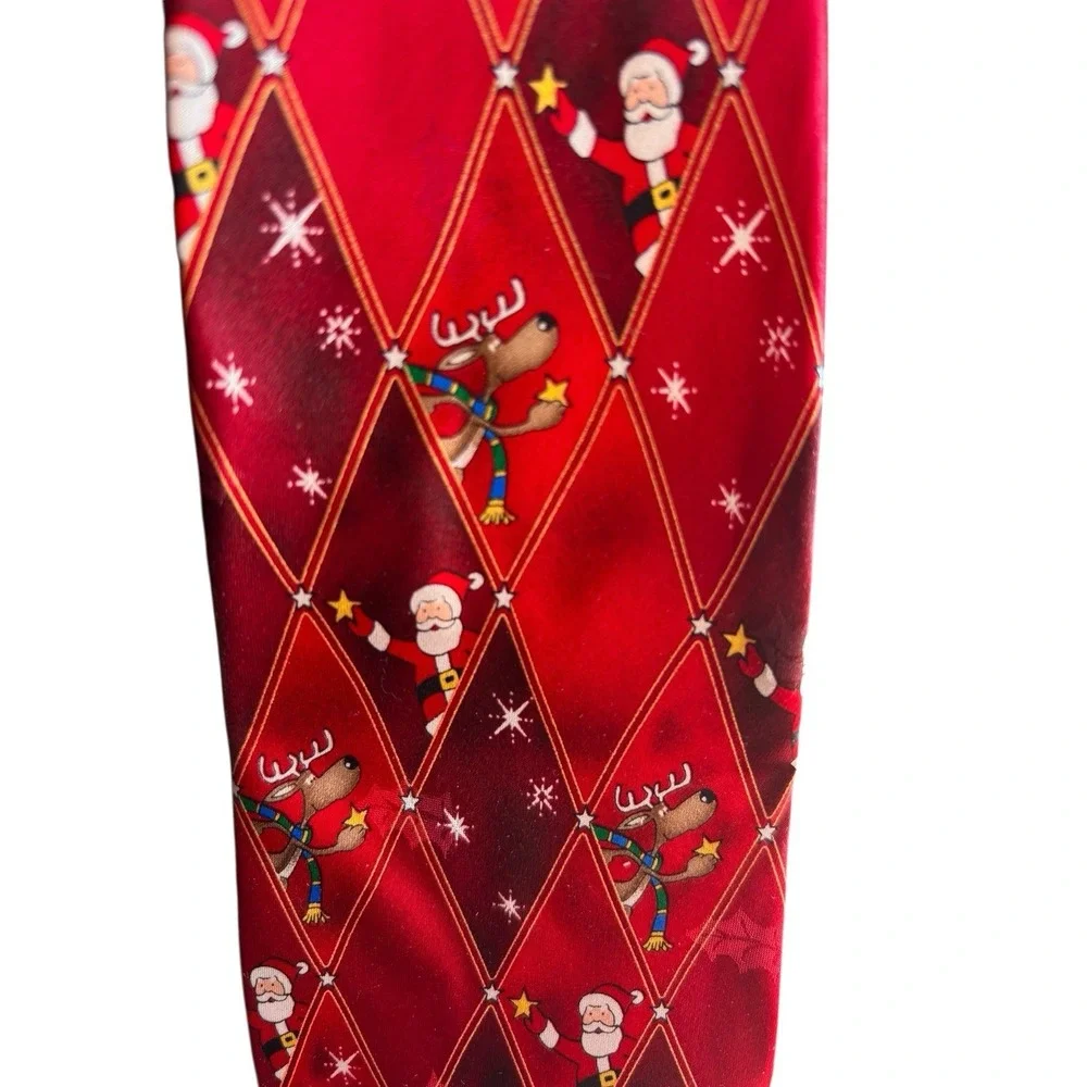 Lot of 5‎ Christmas Novelty Ties Noel Santa Claus Holiday Necktie Bundle Festive